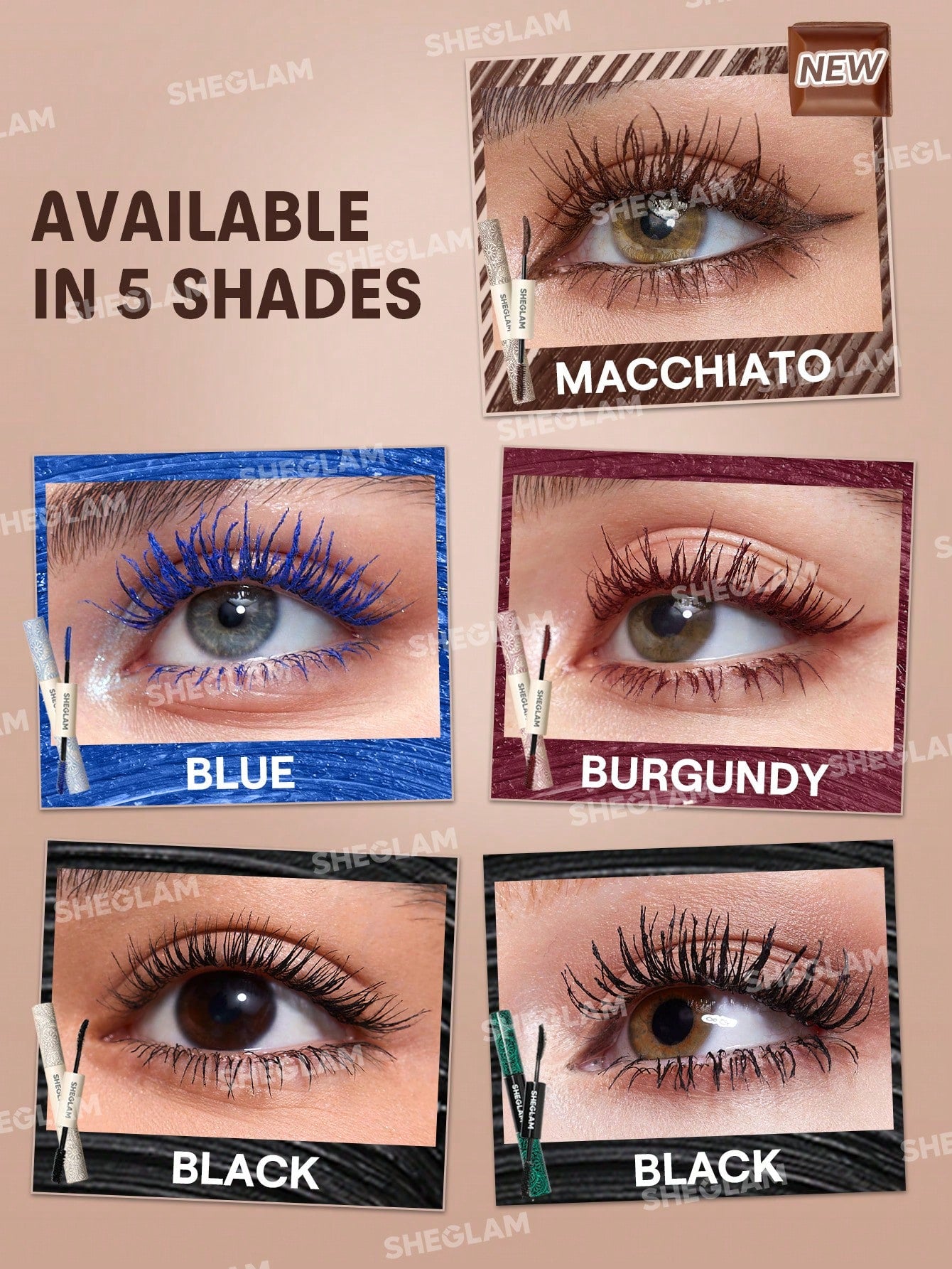 SHEGLAM All-In-One Volume & Length Mascara-Waterproof Brugundy