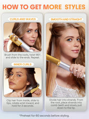 SHEGLAM SLeek Chic 3D Thermal Straightening Brush-UK Plug