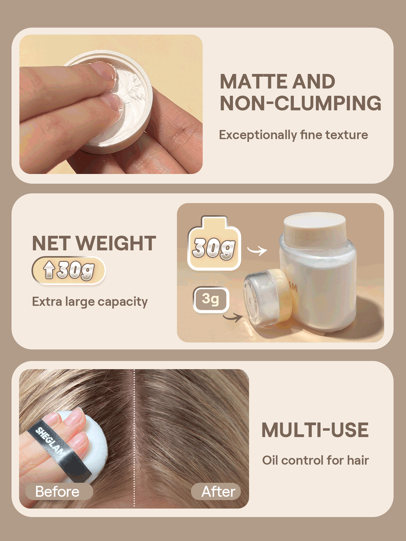 SHEGLAM Blur In A Bottle Loose Setting Powder-Banana