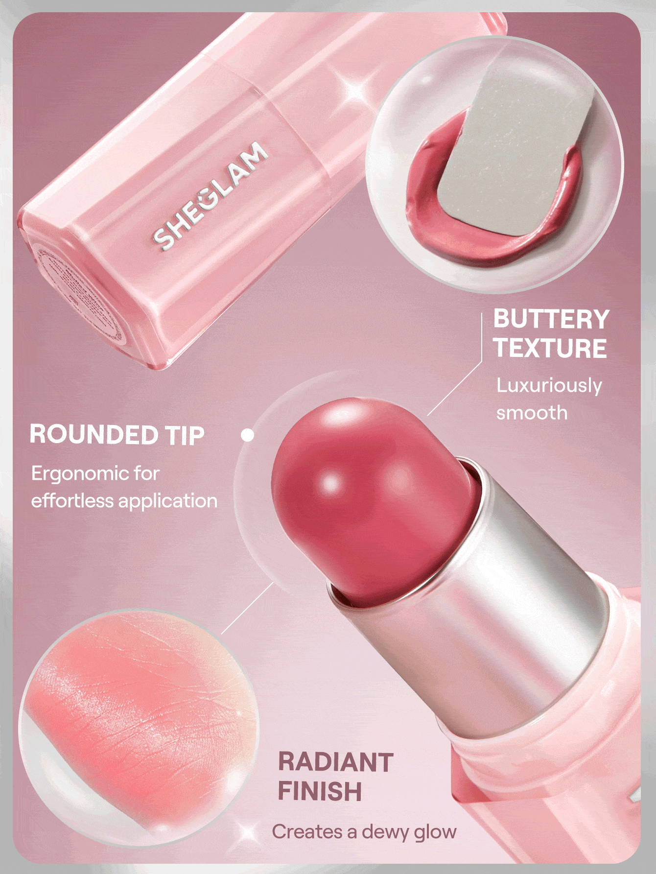 SHEGLAM Buttery Bliss Blush Stick-Painted Peony