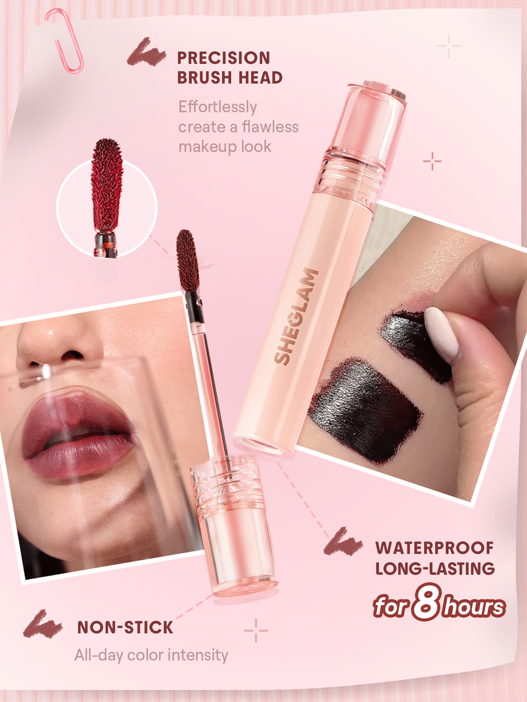 SHEGLAM Fall In Line Peel Off Lip Liner Stain-Mauvelous