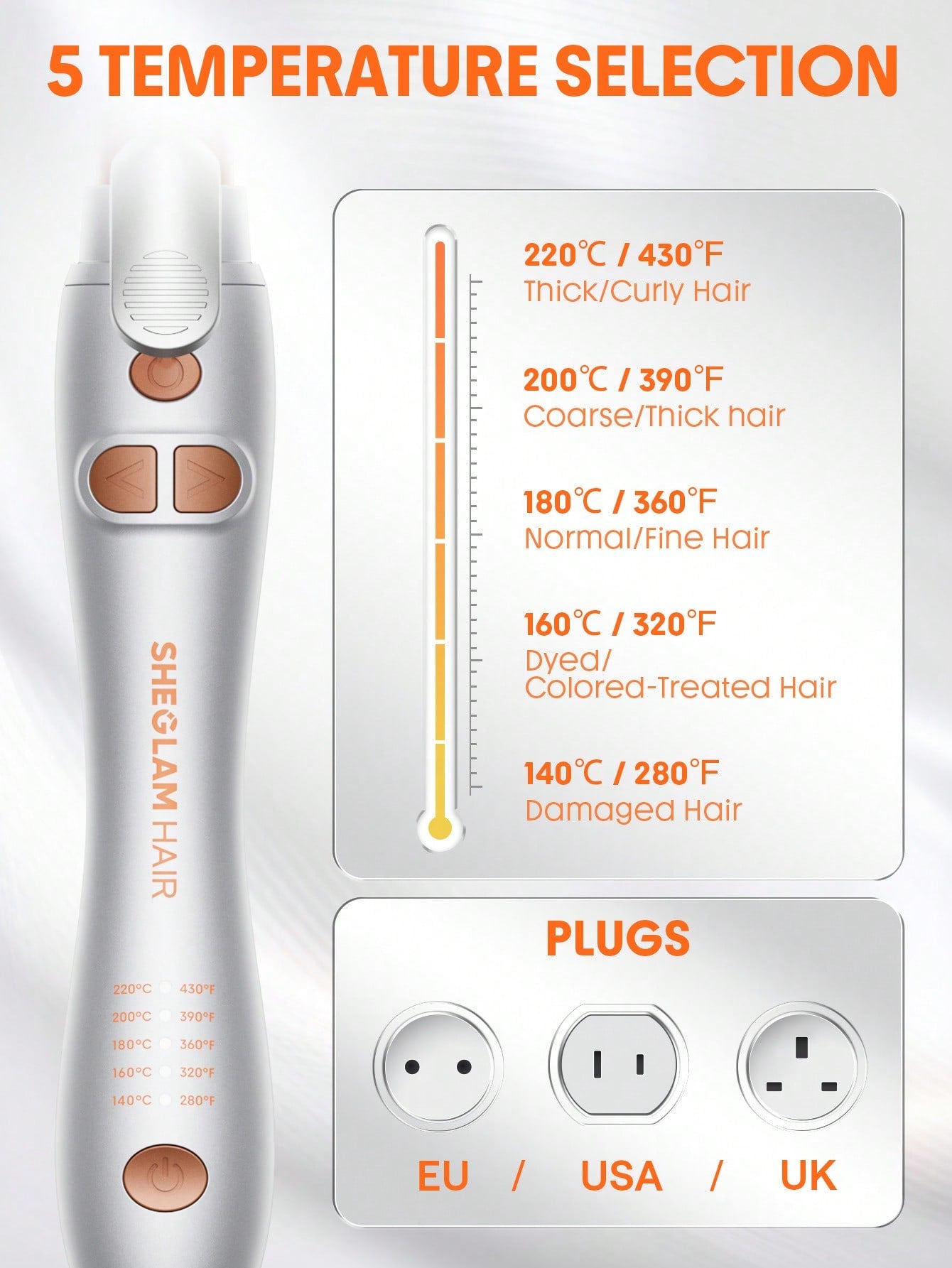 SHEGLAM It-Curl Rotating Curling Iron - UK Plug