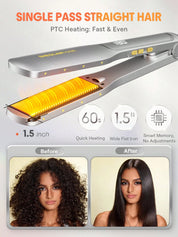 SHEGLAM Sleek Chic Wide Glide Straightener - UK Plug