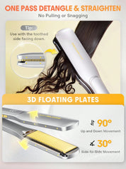 SHEGLAM Sleek Chic Wide Glide Straightener - UK Plug