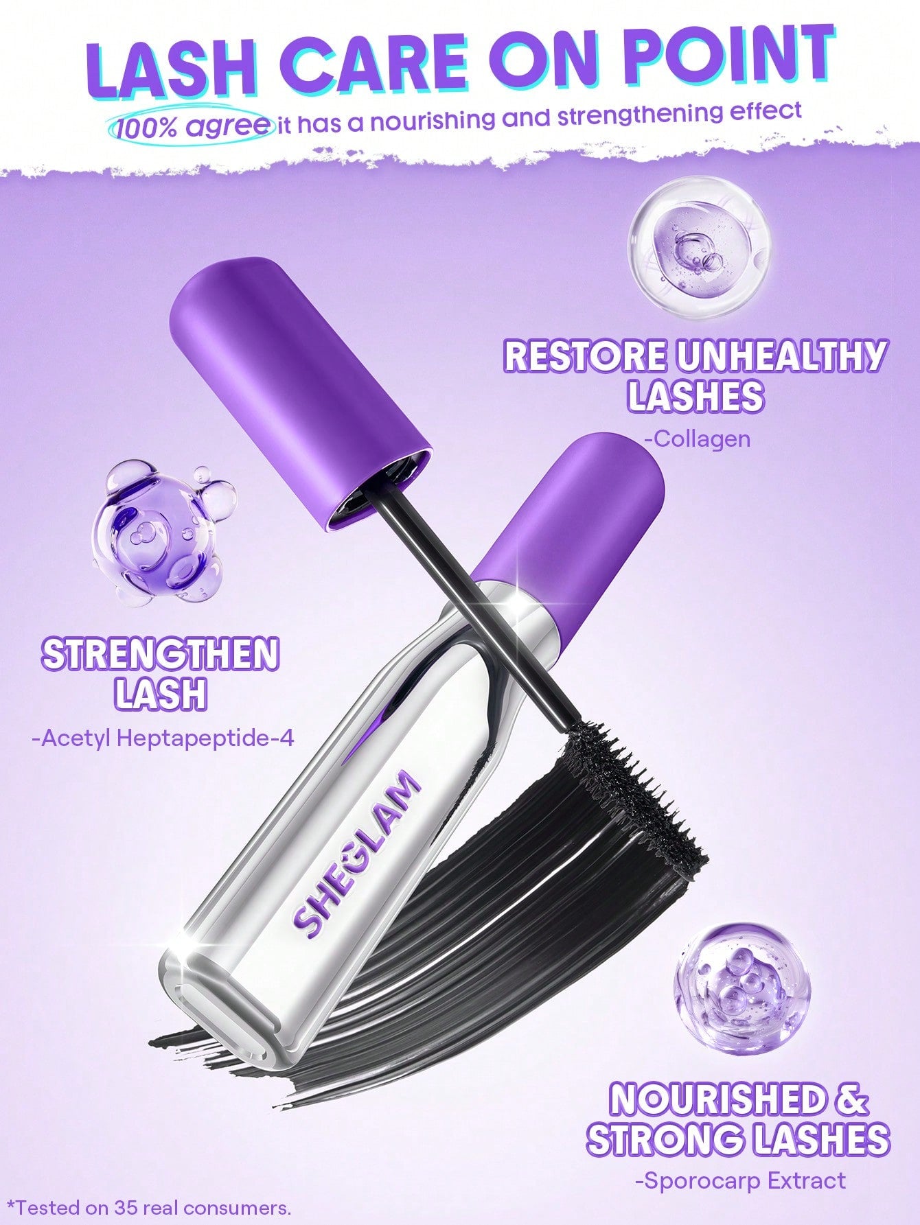 SHEGLAM Lashlighter Mega Boost Mascara - Black