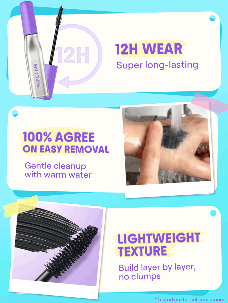 SHEGLAM Lashlighter Mega Boost Mascara - Black