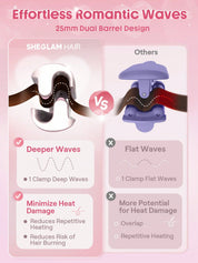 SHEGLAM Cupid's Charm Beach Babe Hair Waver-25mm UK Plug