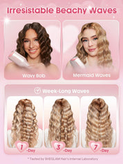 SHEGLAM Cupid's Charm Beach Babe Hair Waver-25mm UK Plug