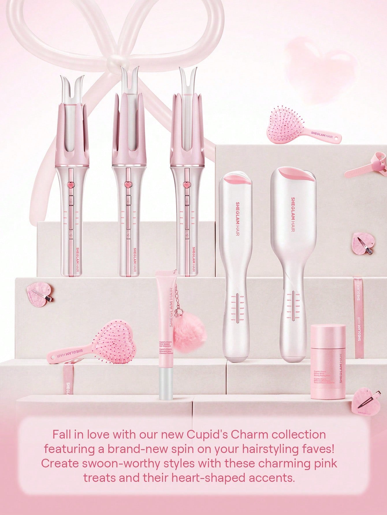 SHEGLAM Cupid's Charm Beach Babe Hair Waver-25mm UK Plug