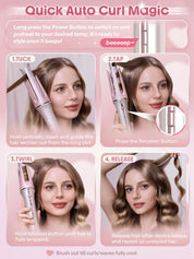 SHEGLAM Cupid's Charm One-Touch Instant Curler-32mm UK Plug