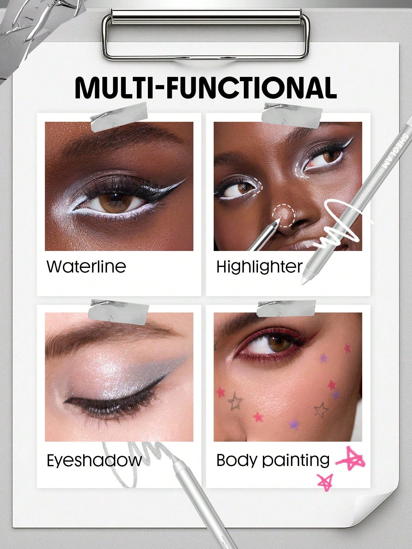 SHEGLAM Boldline Longwear Multi-Function Gel Liner-Metallic Green