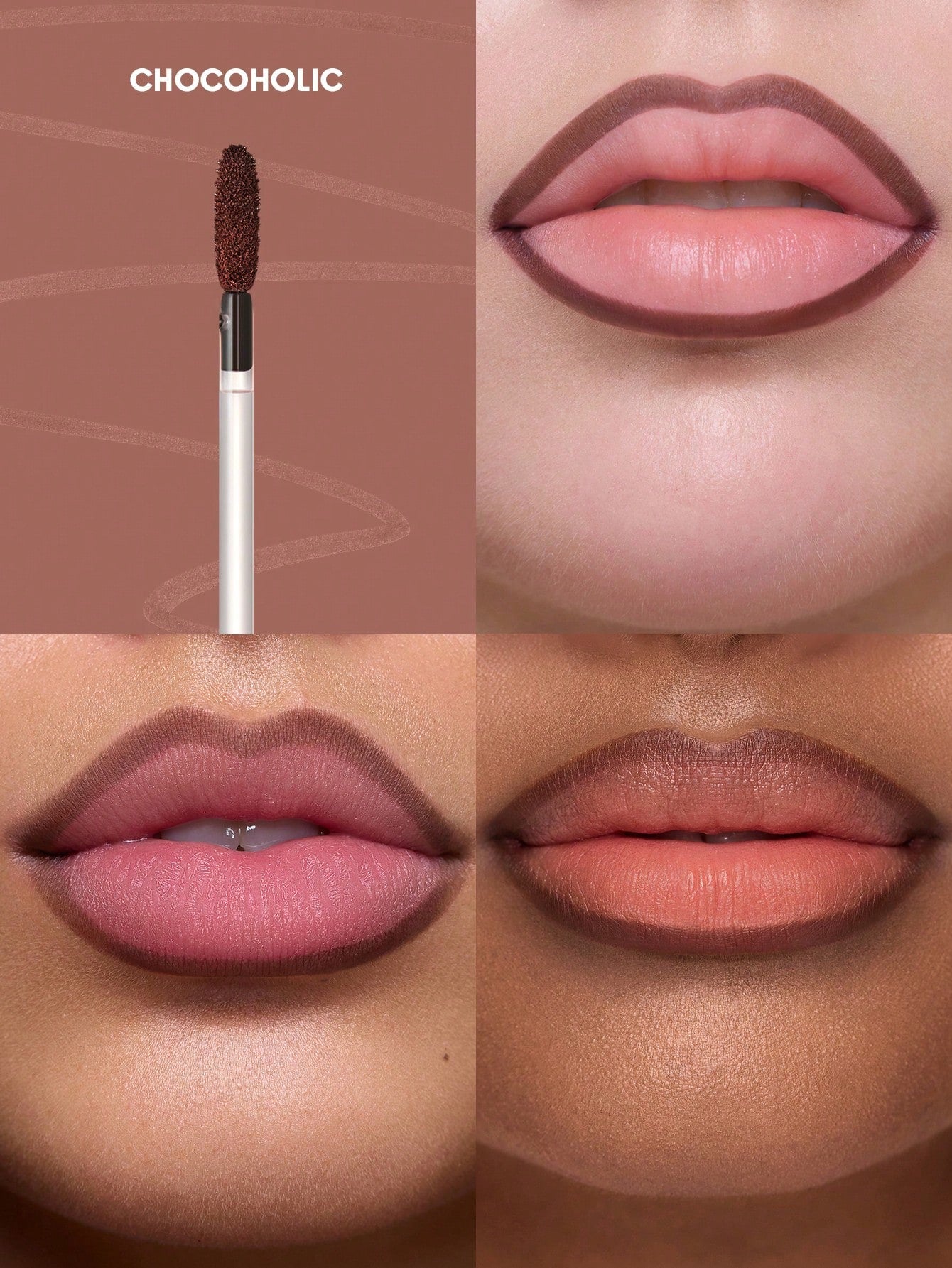 SHEGLAM Fall In Line Peel Off Lip Liner Stain-Chocoholic
