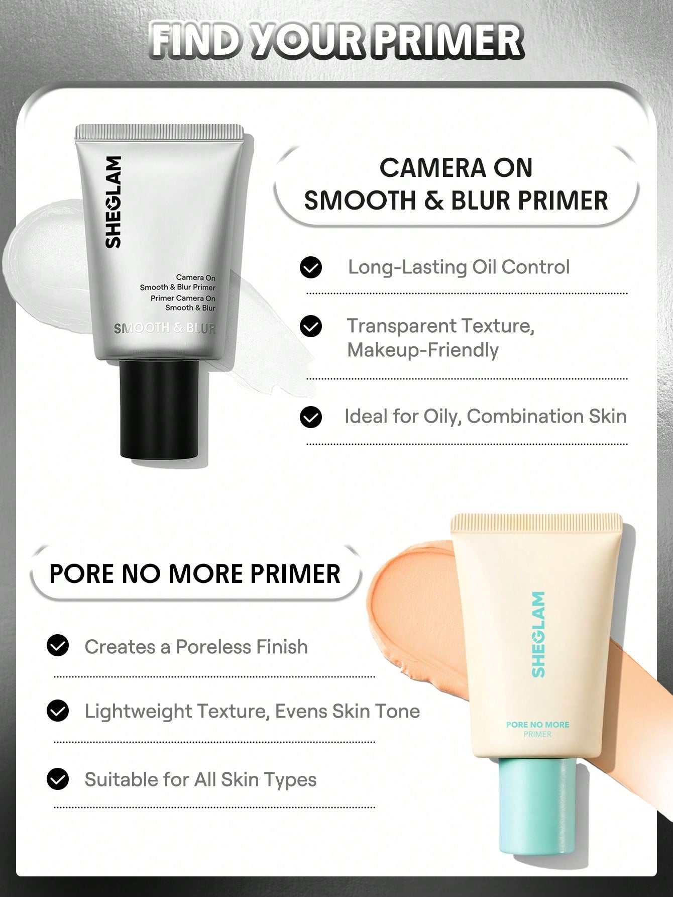SHEGLAM Camera On Smooth & Blur Primer