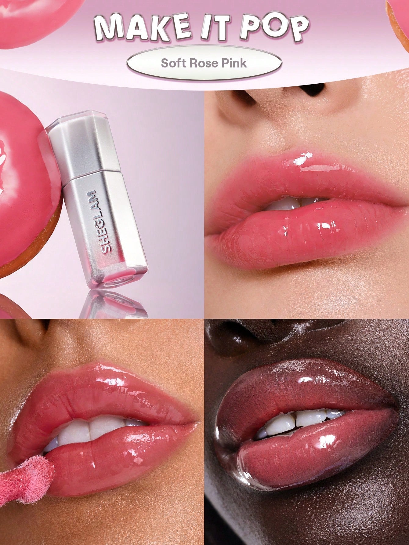 SHEGLAM Glass Lock Air Gloss-Make Lt Pop