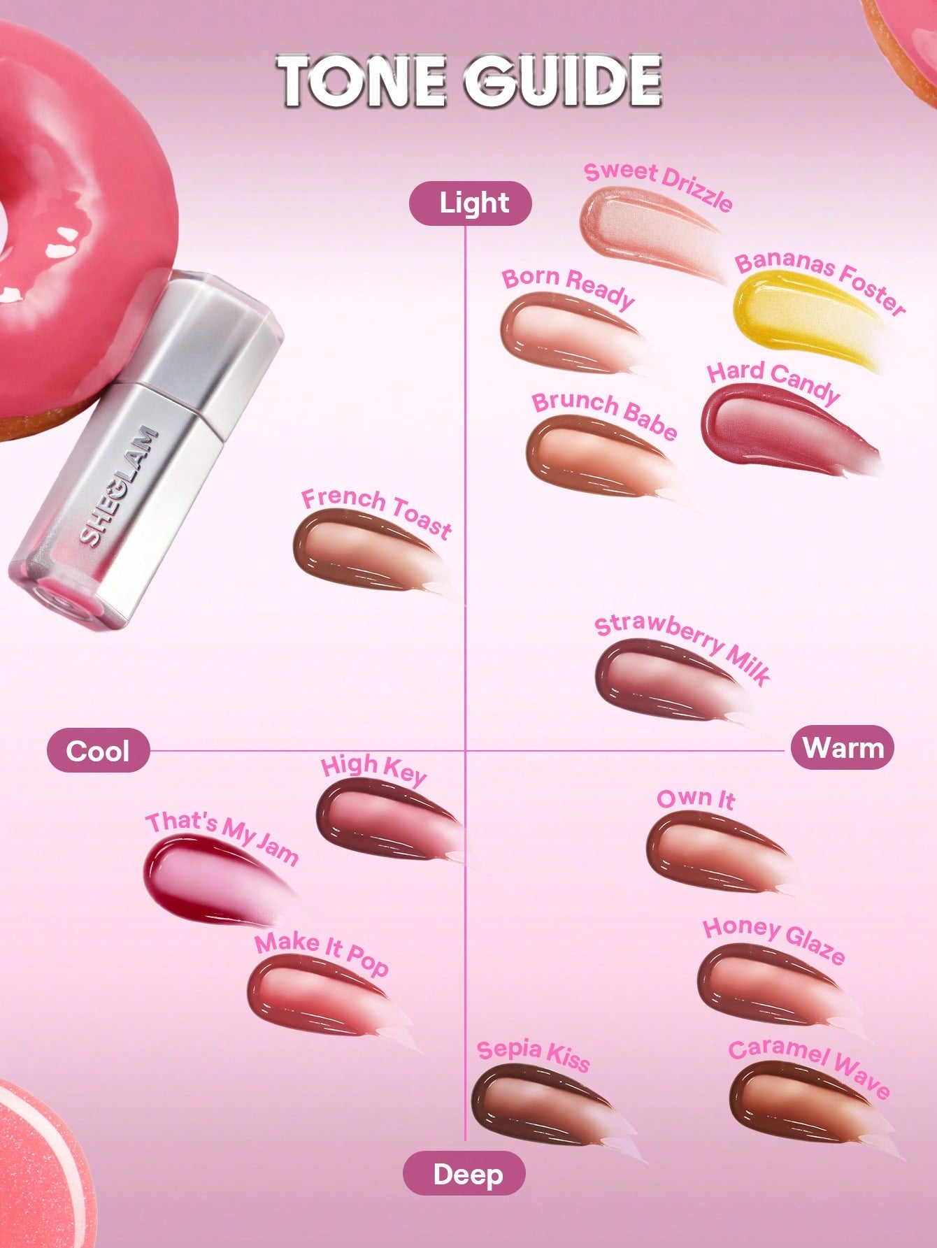 SHEGLAM Glass Lock Air Gloss-Honey Glaze