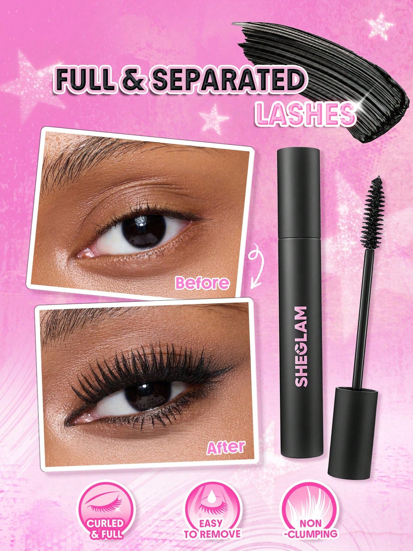SHEGLAM Big Energy Mascara-Black
