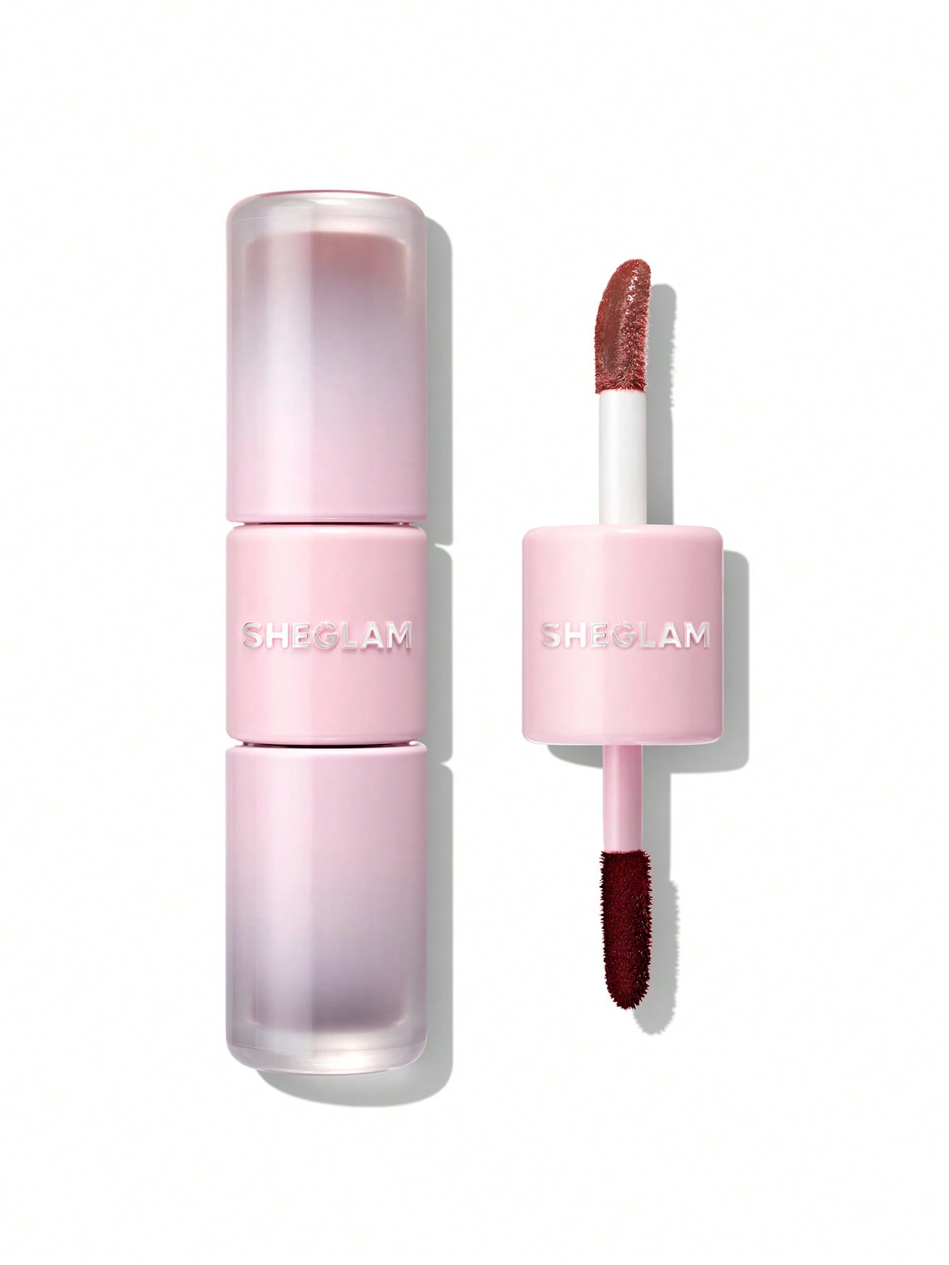 SHEGLAM Line To Shine Peel-Off Lip Stain & Gloss Duo-515 Fig Cookie