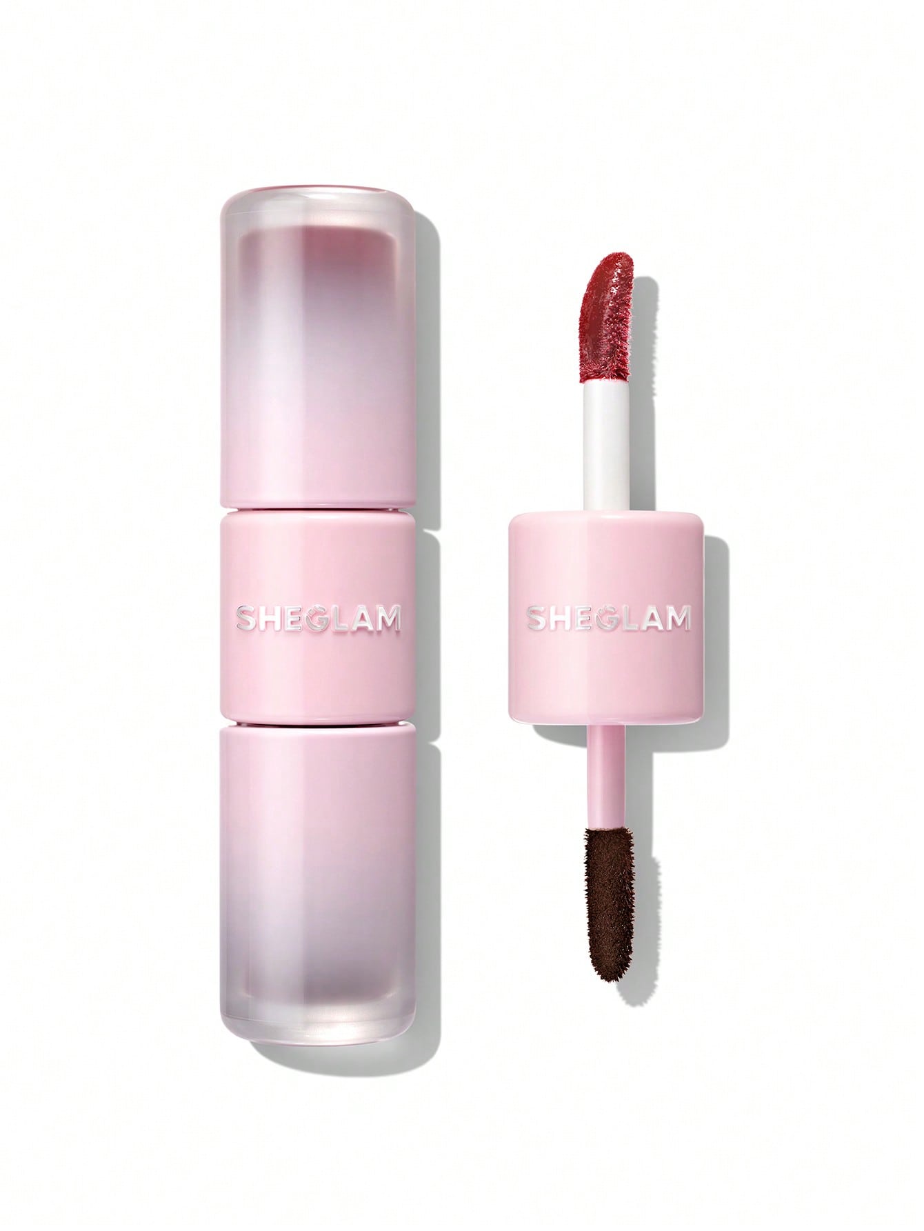 SHEGLAM Line To Shine Peel-Off Lip Stain & Gloss Duo-310 Cherry Cola