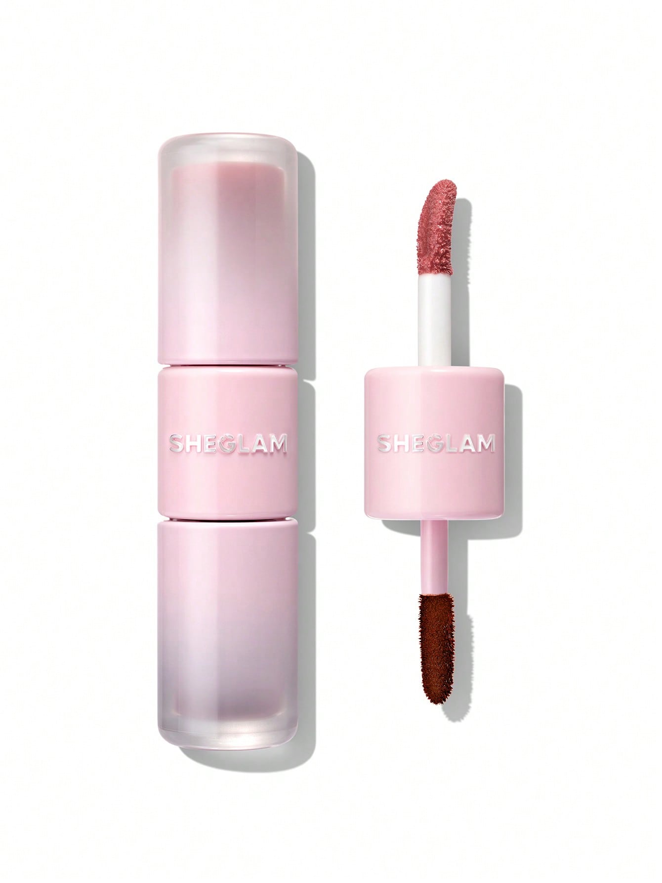 SHEGLAM Line To Shine Peel-Off Lip Stain & Gloss Duo-113 Rose Latte
