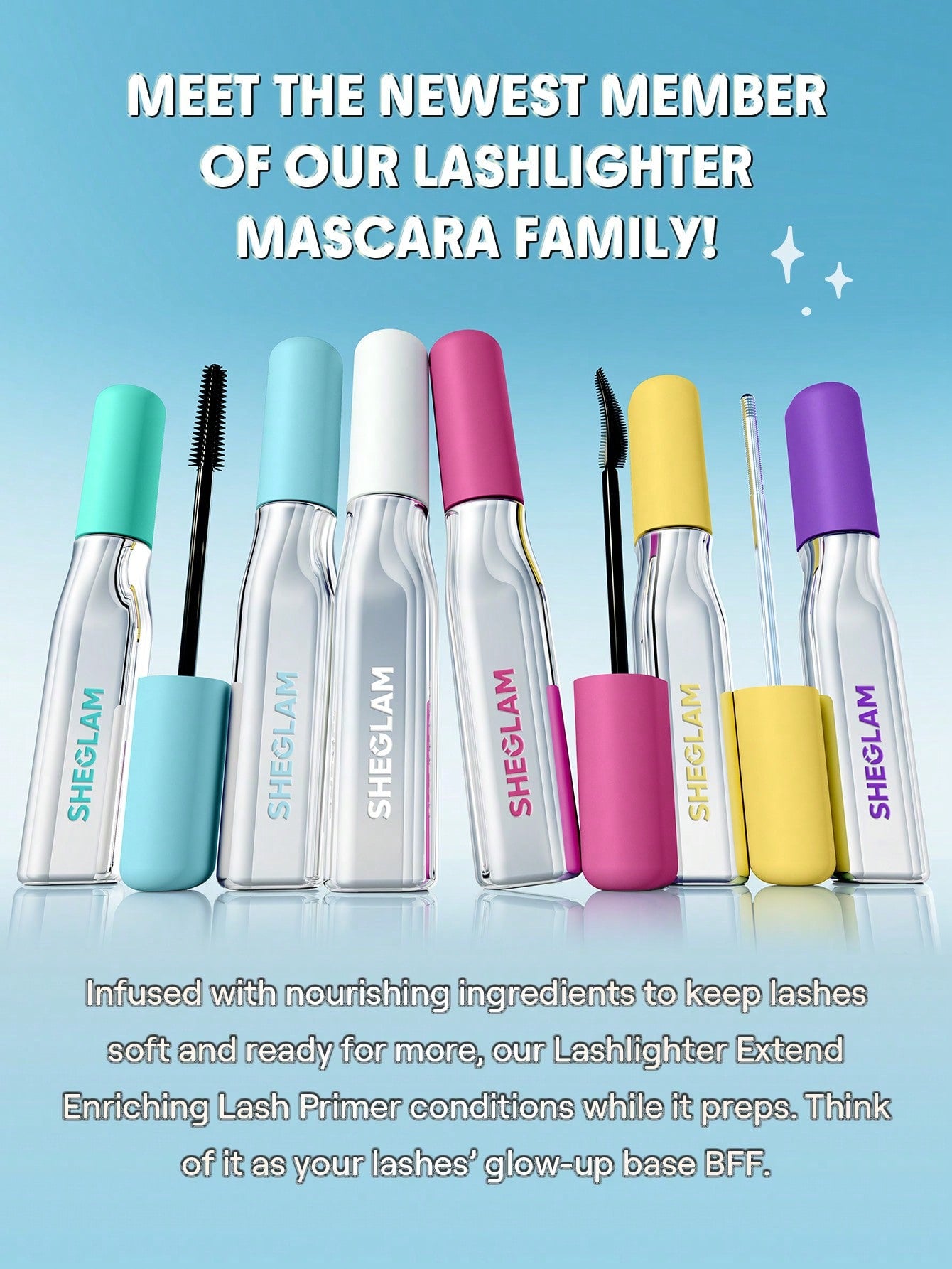 SHEGLAM Lashlighter Extend Enriching Lash Primer- White