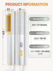 SHEGLAM SLeek Chic 3D Thermal Straightening Brush-UK Plug