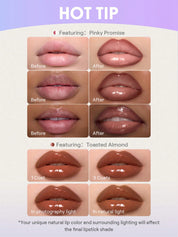 SHEGLAM Line To Shine Peel-Off Lip Stain & Gloss Duo-515 Fig Cookie