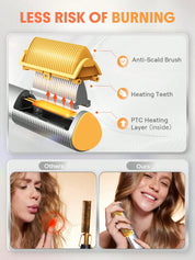 SHEGLAM SLeek Chic 3D Thermal Straightening Brush-UK Plug