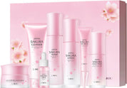 LAIKOU Sakura Skincare Set, Skincare Gift Set, with Cleanser, Toner, Lotion, Serum, Eye Cream, Face Cream, Makeup Primer, for Women Teenage Girls Mom Daughter Birthday Gift
