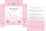 LAIKOU Sakura Skincare Set, 4 PCS Skincare Gift Set Women - Cleanser, Serum, Eye Cream, Face Cream, Skincare Gift Set for Women Teenage Girls Mom Daughter