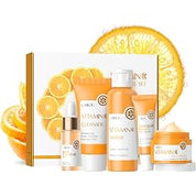 LAIKOU Multi-effect Moisturizing Skincare Set, 5 pcs Hydration Skin Care, Travel Size Skincare Kit with Cleanser Facial, Toner Hydrating, Face Serum, Eye Cream and Moisturiser Cream