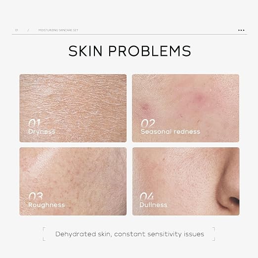 LAIKOU Multi-effect Moisturizing Skincare Set, 5 pcs Hydration Skin Care, Travel Size Skincare Kit with Cleanser Facial, Toner Hydrating, Face Serum, Eye Cream and Moisturiser Cream