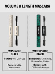 SHEGLAM All-In-One Volume & Length Mascara-Washable Black
